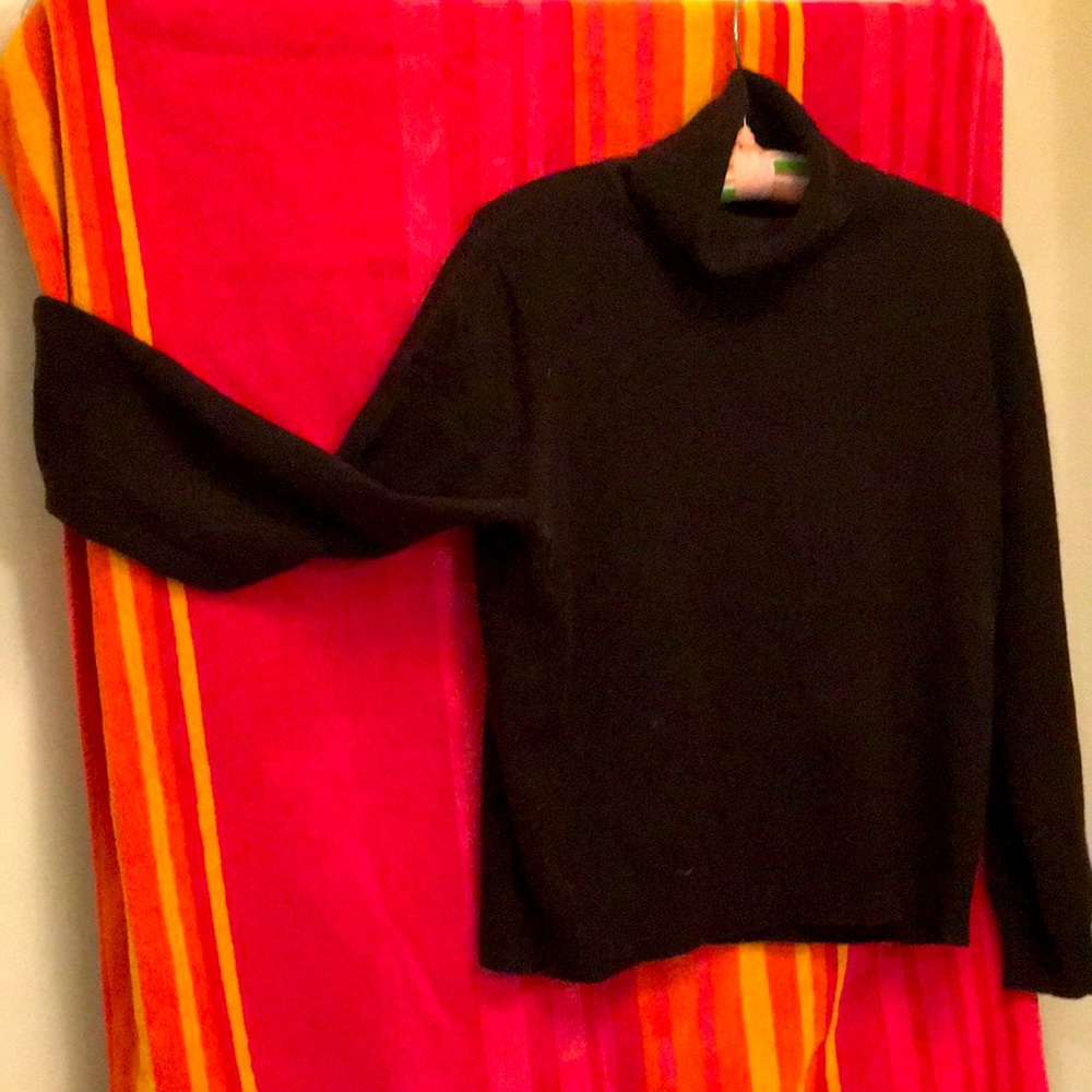 Cashmere 2 ply expresso brown turtleneck